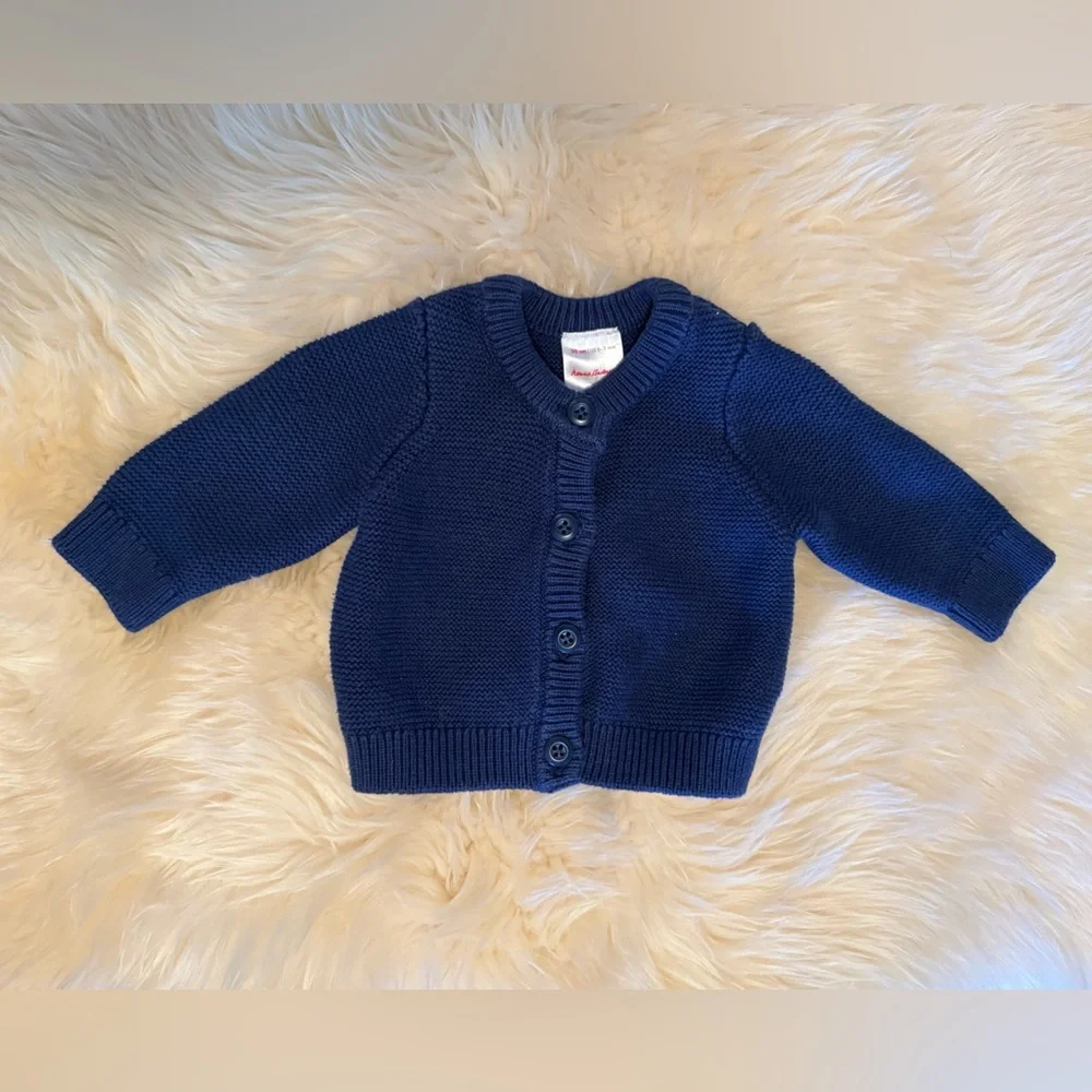 Blue‎ Baby Gown and Hat Set